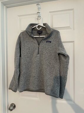Women's Better Sweater® 1/4-Zip Fleece Birch White/Grey